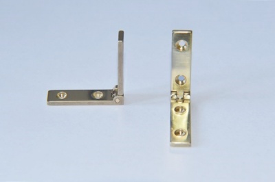 Solid Brass Strap Hinges with 95 Stop (pair)